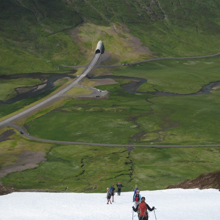 Göngin til Siglufjarðar.