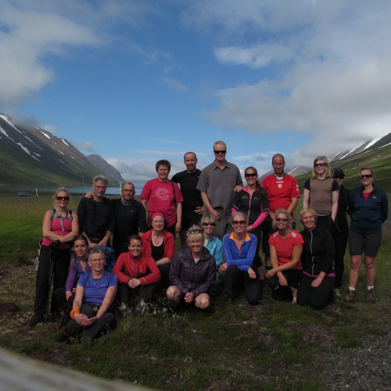 Sæl og kát eftir góða ferð.