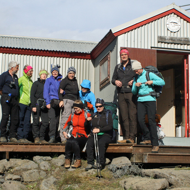 Lagt upp frá Dyngjufelli að morgni 28. júlí.