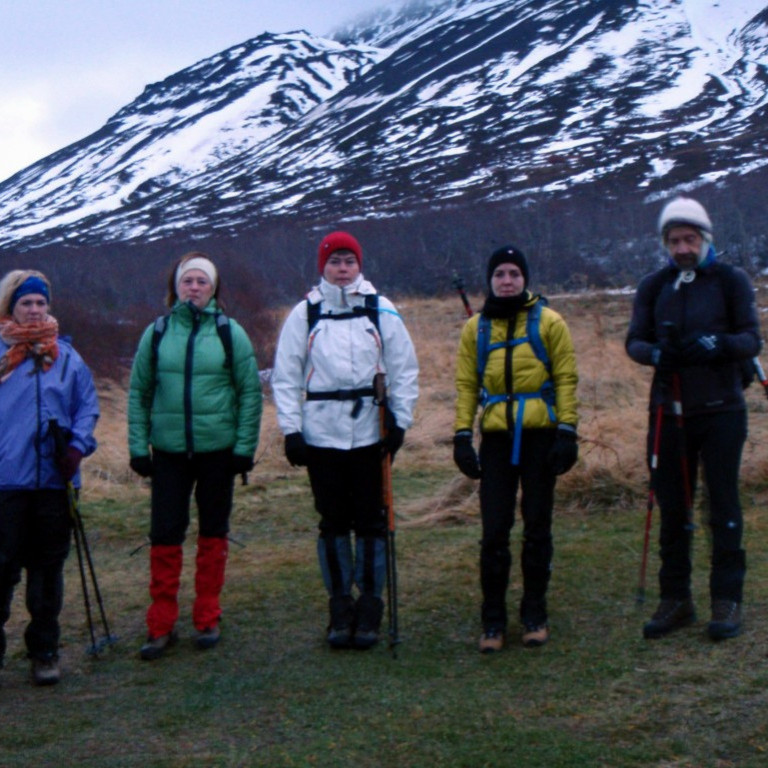 Á Efri Vöglum í upphafi ferðar