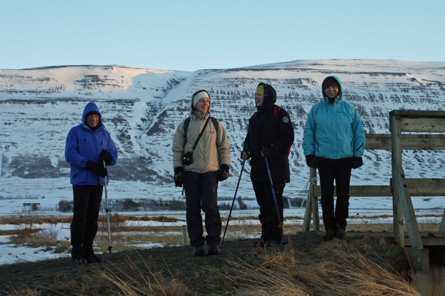 Við brúna yfir Þverá í Staðarbyggð.