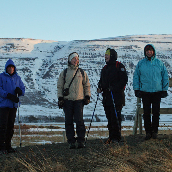 Við brúna yfir Þverá í Staðarbyggð.