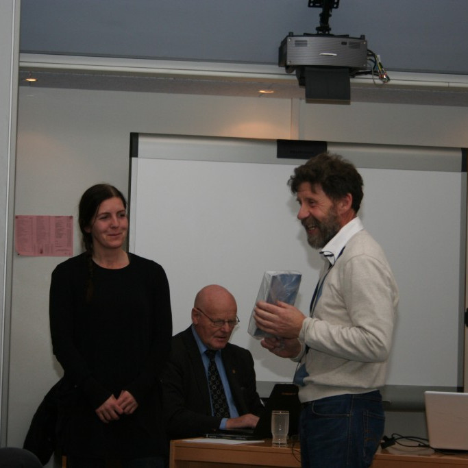 Líney Elíasdóttir fékk viðurkenningu fyrir að fara allar ferðir í fjall mánaðarins.