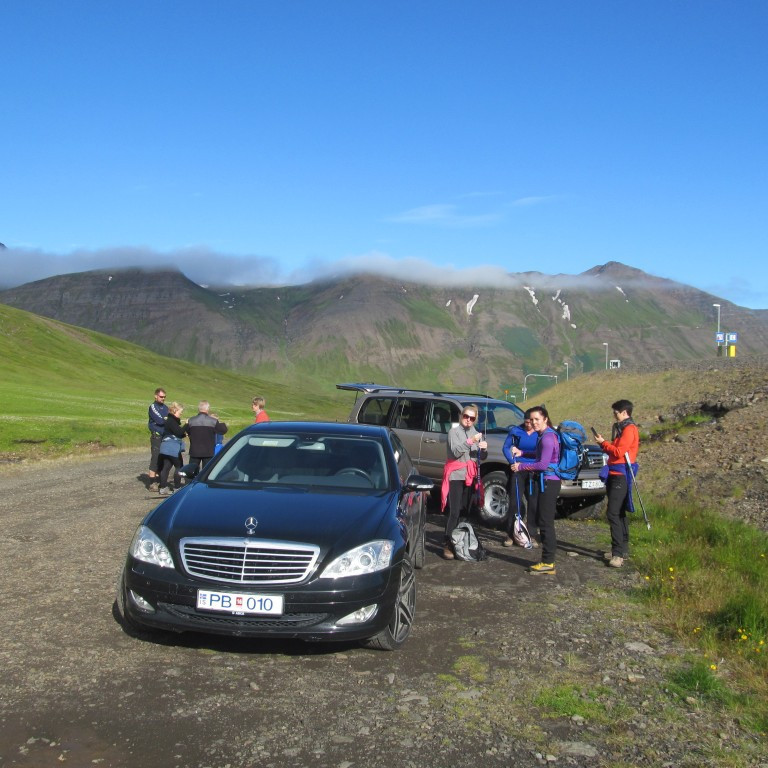 Í Skútudal að gera klárt.