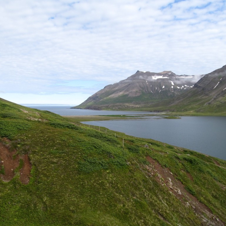 Horft út Héðinsfjörð.