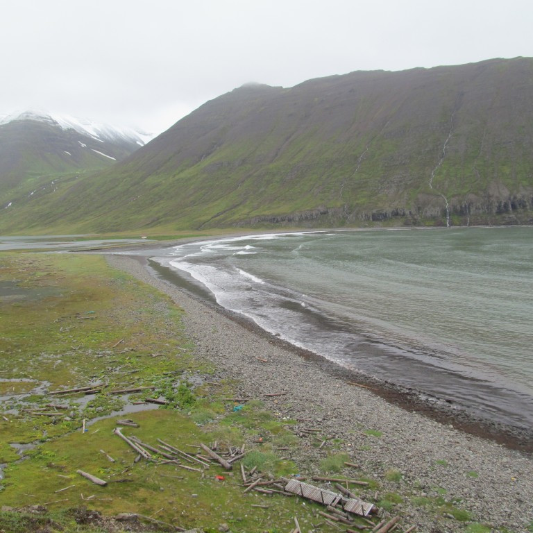 Hestskarð og fjaran.