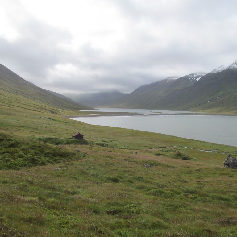 Horft inn Héðinsfjörð.