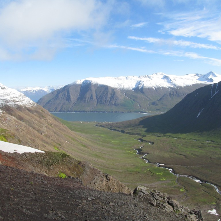 Ytrárdalur Múlakolla Kistufjall og Kerahnjúkur í baksýn.