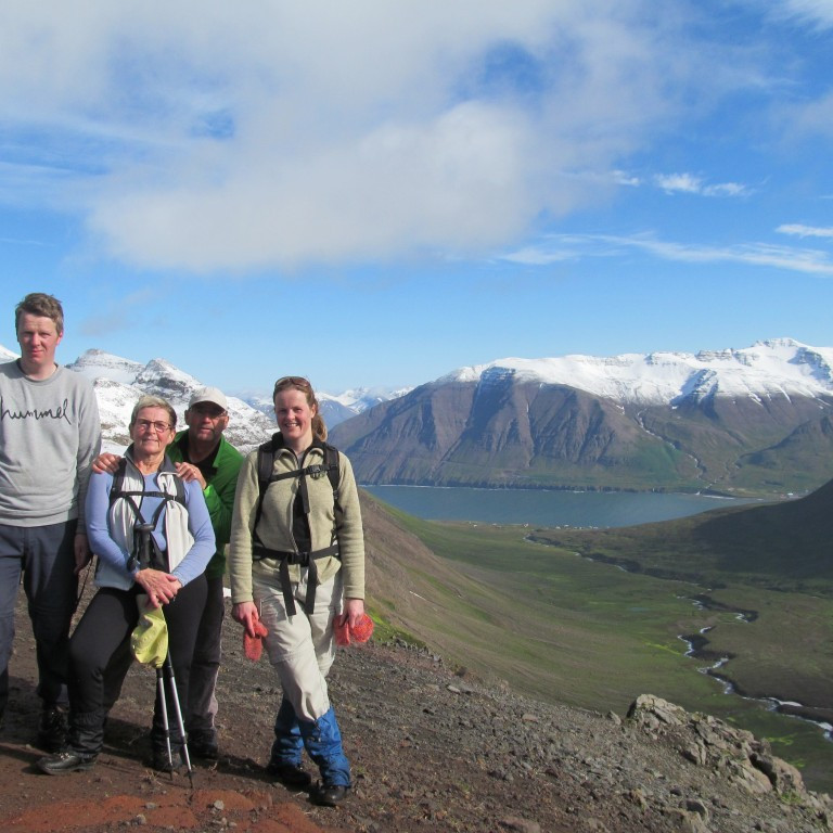 Upp á Rauðskörðum.