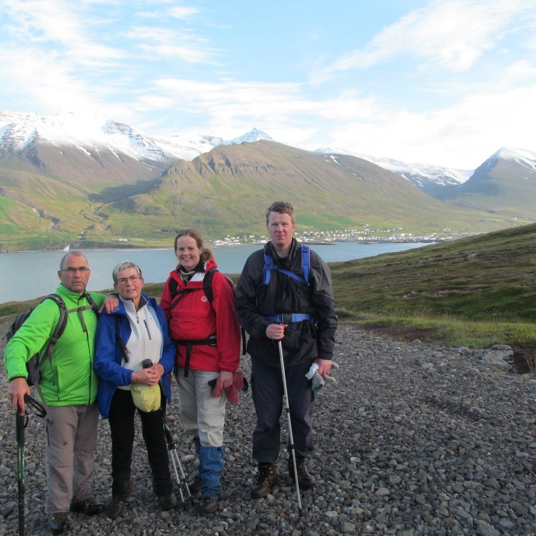 Á planinu ofan  við Kleifar.