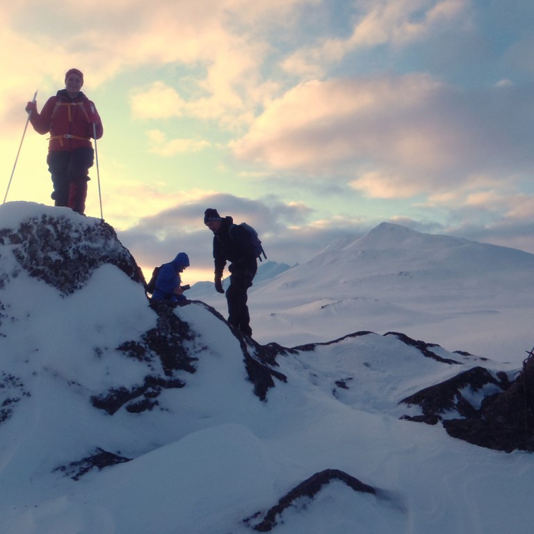 Uppstilling við Steinmenn.