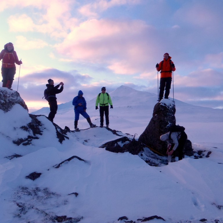Uppstilling við Steinmenn.