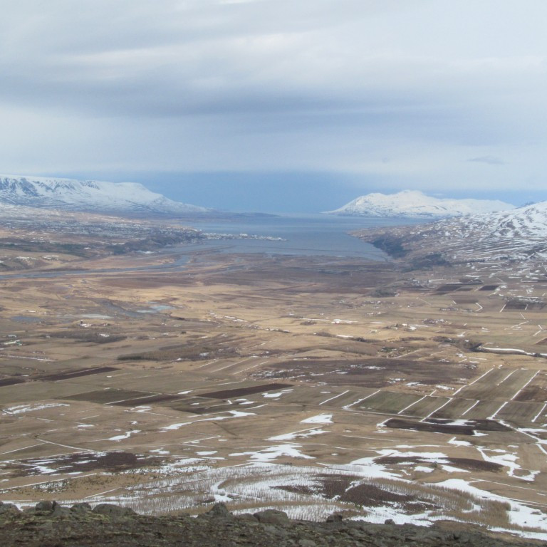 Horft norður Eyjafjörð.