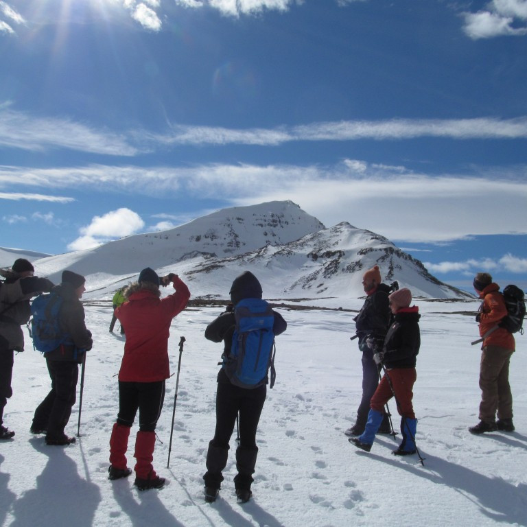 Uppsalahnjúkur og Hamraborg í baksýn.
