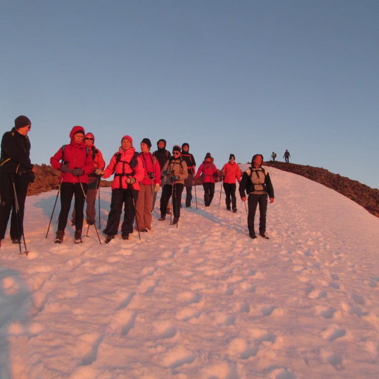 Á heimleið ennþá í sól.