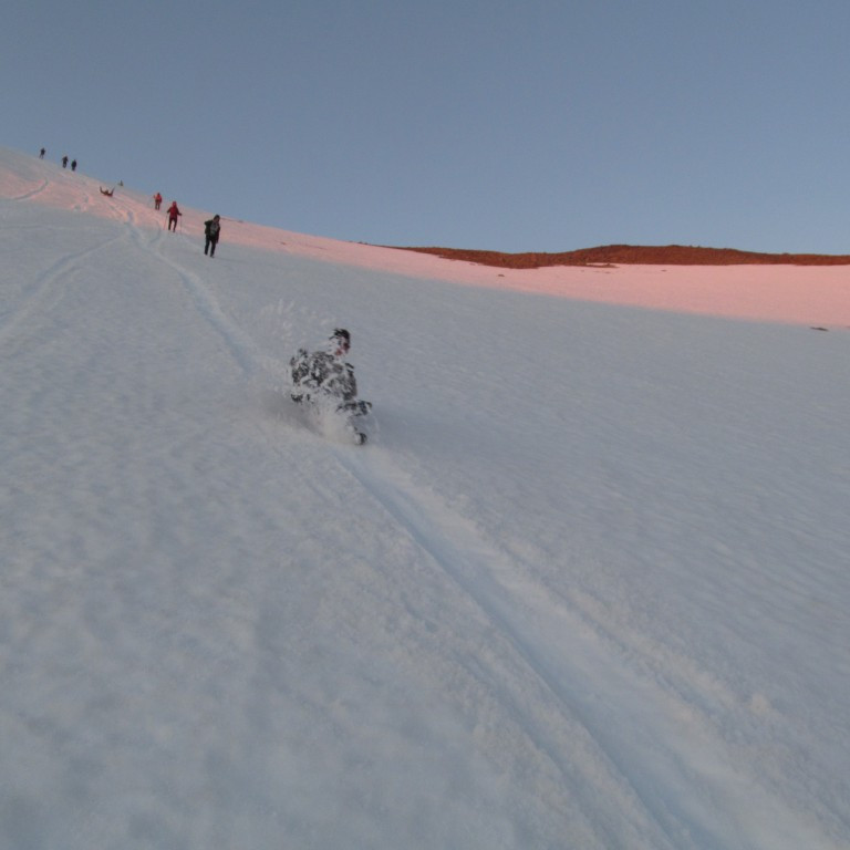 Alltaf gaman að renna sér.