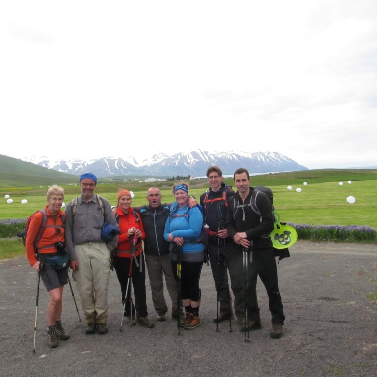 Ánægð og fjallhress eftir góða göngu.