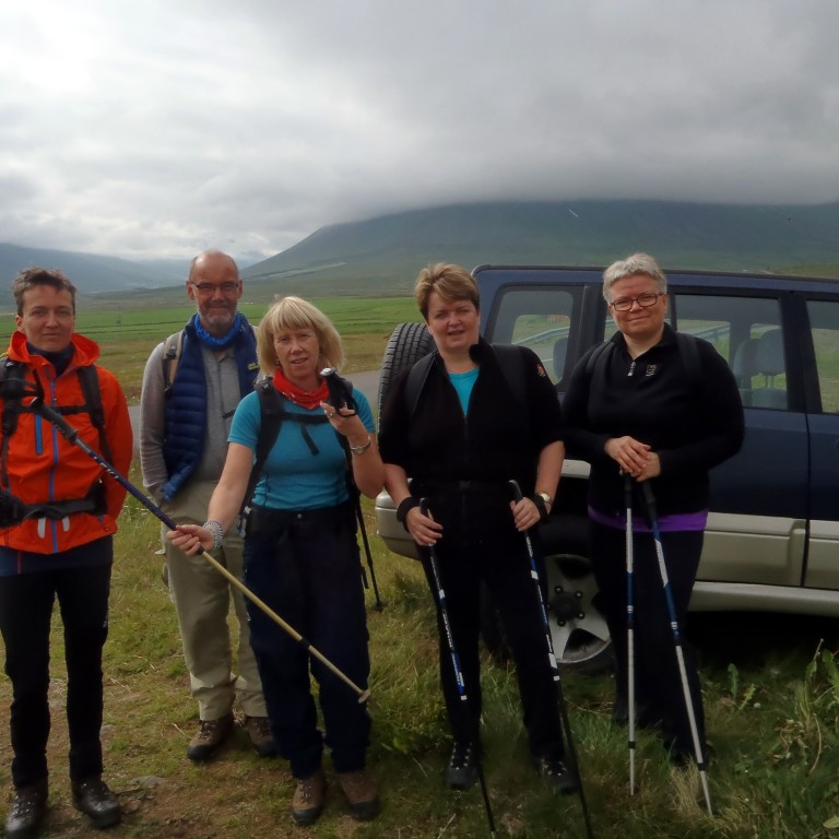 Hópurinn sem fór í ferðina.