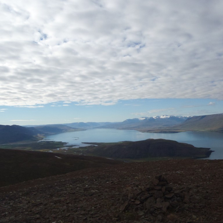 Eyjafjörðurinn skartaði sínu fegursta.