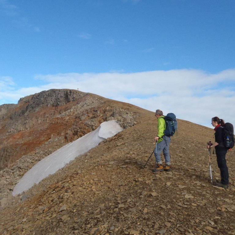 Hér hefur orðið mikið Berghrun.