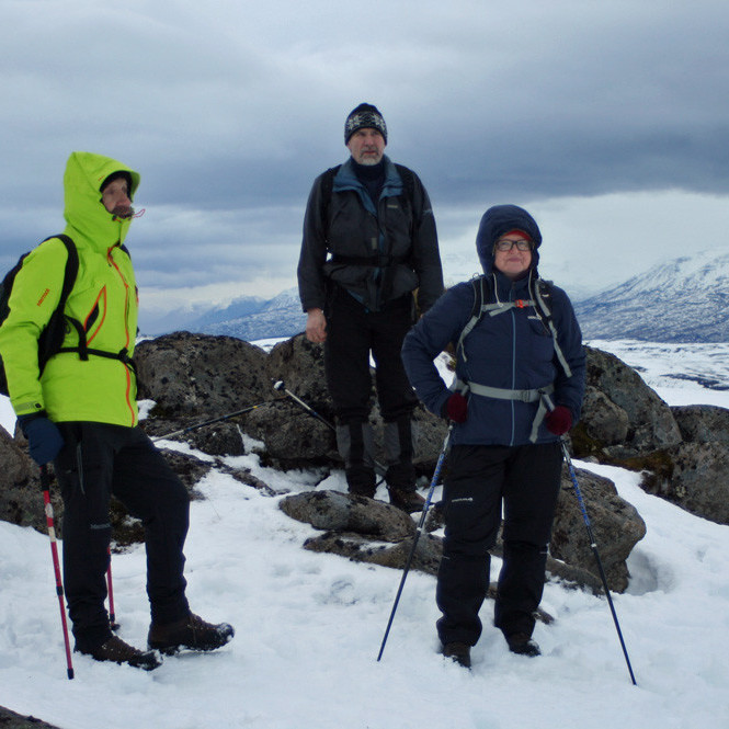 Á hæsta hrygg Draflastaðafjalls (734 m).
