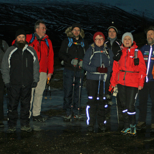 Lagt upp í birtingu frá skotæfingasvæðinu.