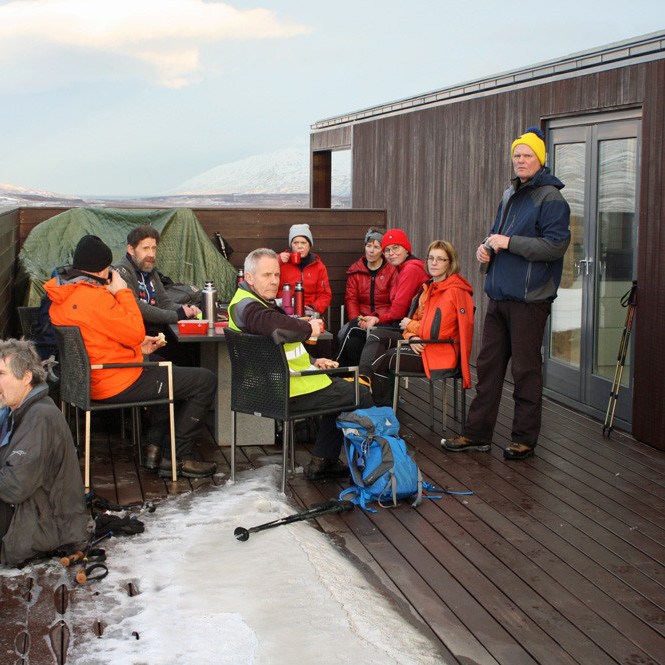 Hádegisáning á Moldhaugnahálsi