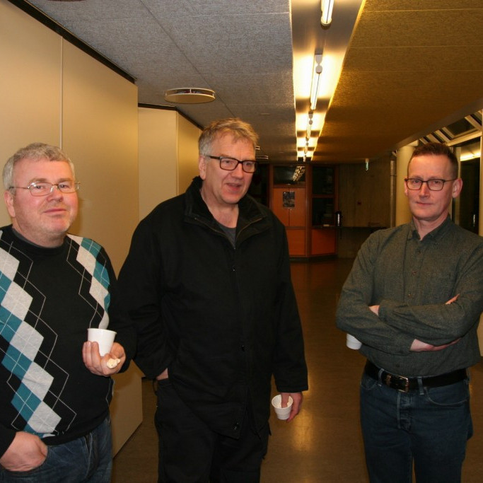 Þrír góðir - Hjalti t.h. flutti erindi um Bræðrafellsævintýrið