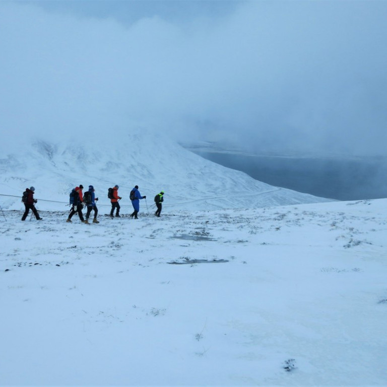 Gengið niður í Gæsadal