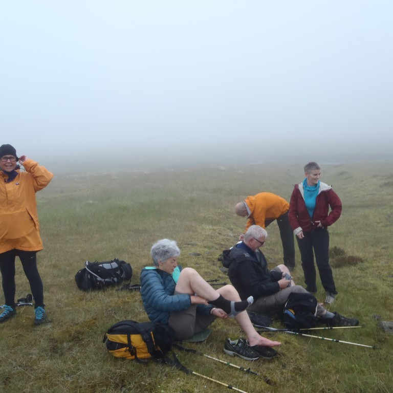 Vaðið yfir Hrafnagilsá