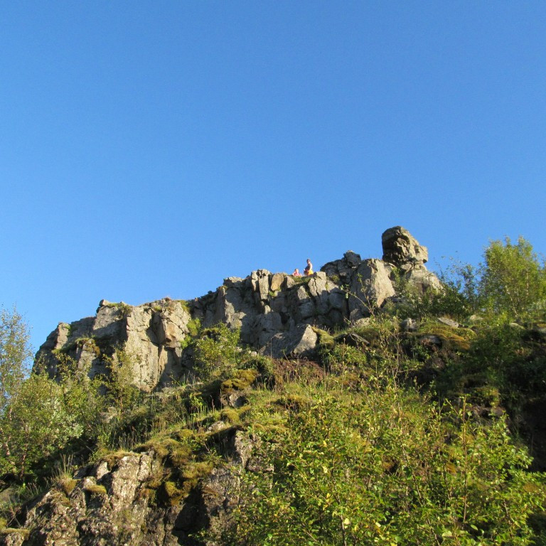 Sumir hátt uppi.