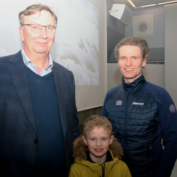 Örn Þór, Jón Snorri og sonur hans Kjartan