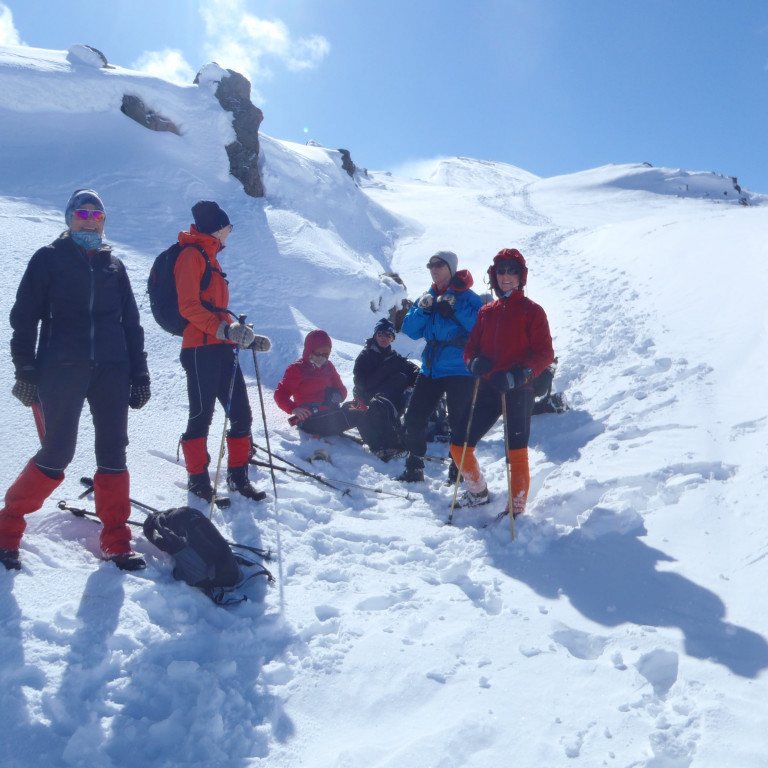 Smá stopp á leiðinni niður.