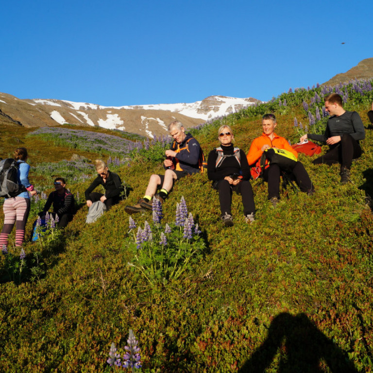 Áning Múlakolla í baksýn.