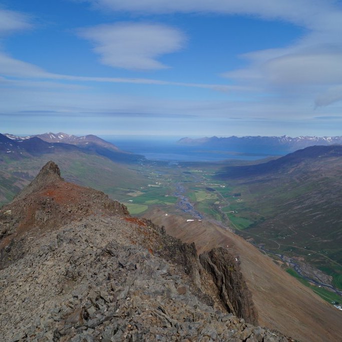 Útsýnið frá Kerlingu var mjög gott.