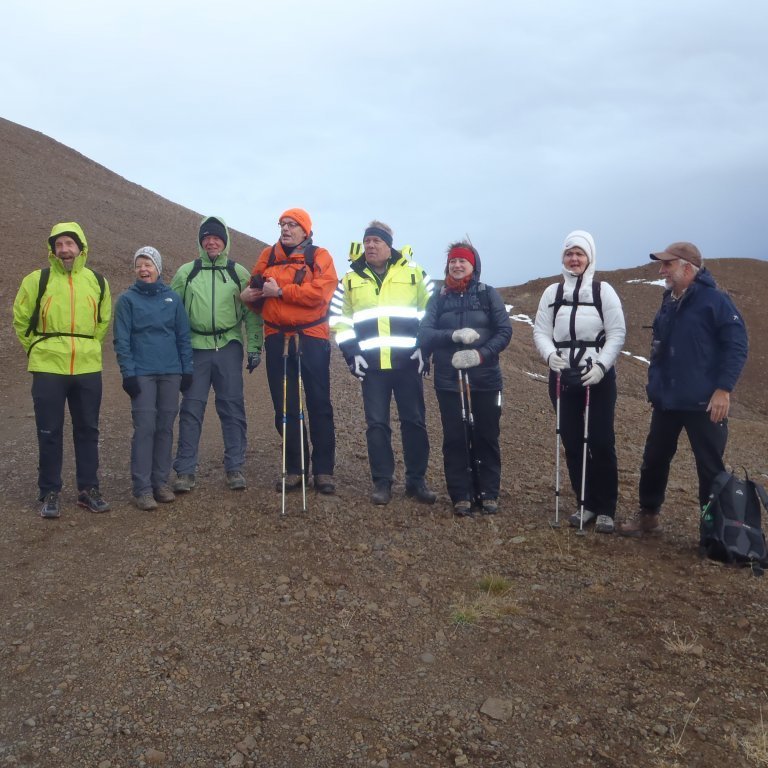 Frímann, Anna, Grettir, Stefán, Gunnlaugur, Bergþóra, Þorgerður og Árni.