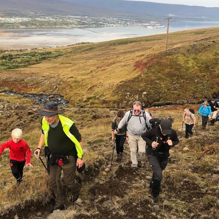 Gengið upp úr Eyjafirði