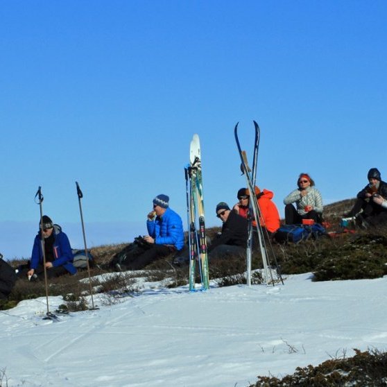 Morgunkaffi neðst við Hallgrímslág austan Másvatns.