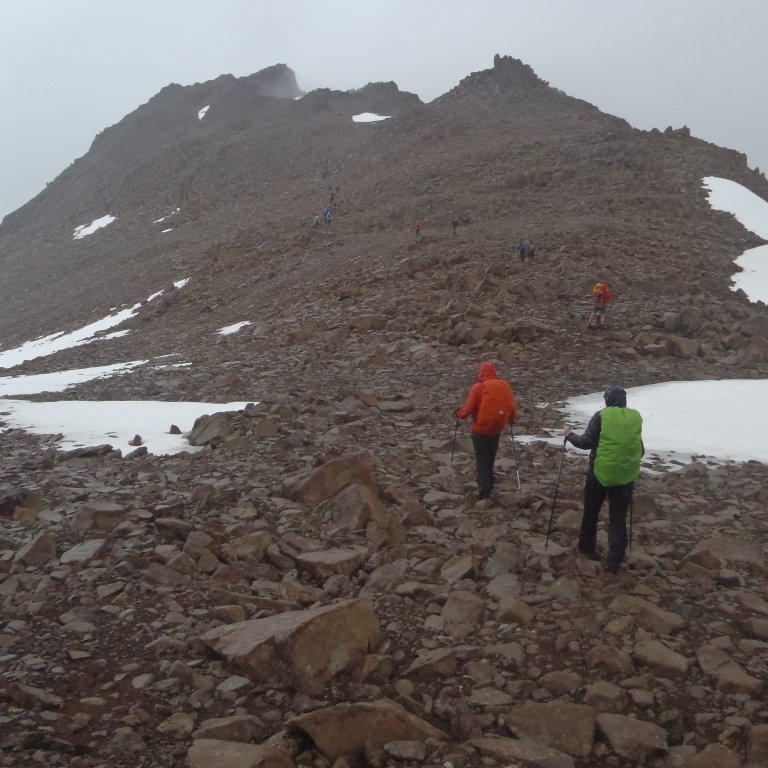 Hryggurinn á milli Hverfanda og Þríklakka