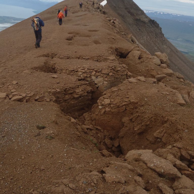 Súlahryggur að klofna.