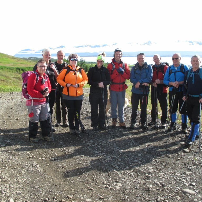 Við upphaf ferðar.