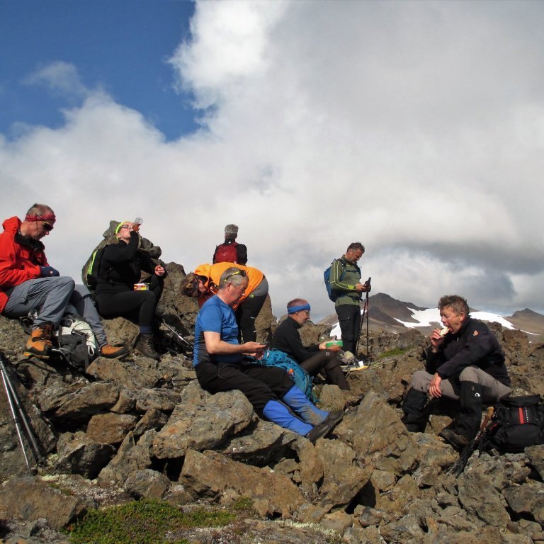 Miðdegishressing á Einstakafjalli