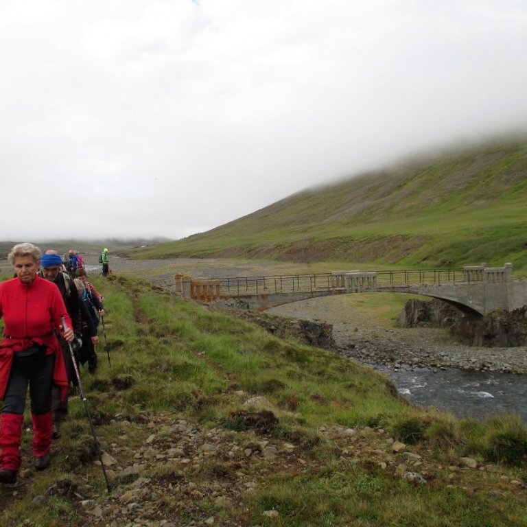 Elsta brúin á Norðurá, við Prestsselshöfða, byggð 1921 . Stuttu neðar er brúin við Heiðarsporð sem byggð var 1947 og var notuð til ársins 2007, þegar brúin sem nú er ekið um var byggð.