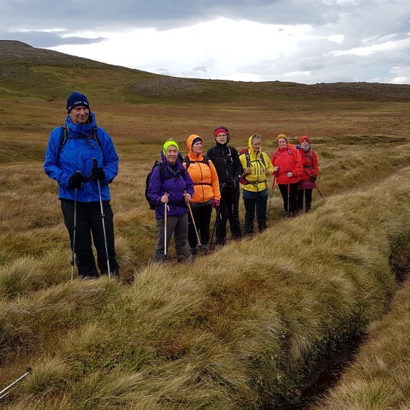 Á mýrunum neðan við Tungunúp.