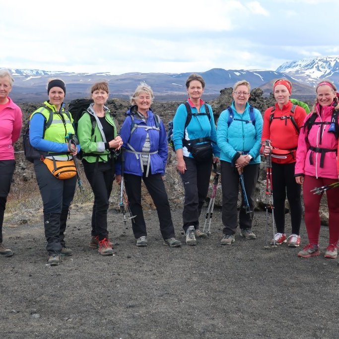 10 úr gögnuhópnum Komdu út voru í ferðinni.