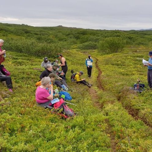 Sögustund á Bláskógum.
