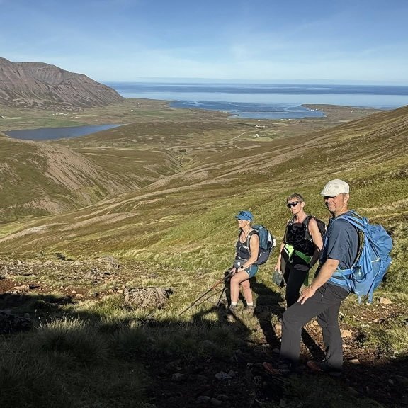 Séð ofan í vestari Fljótin