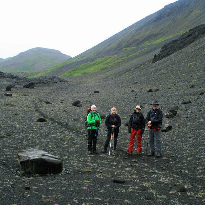 Vestan undir Skessuhala, norðan Búrfells.