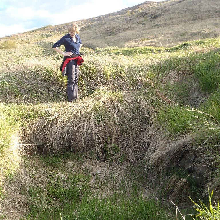 Tóftin af eyðibýlinu Klúkum