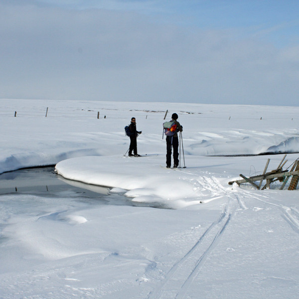 Við ós Kálfborgarár nyst við Kálfborgarárvatn